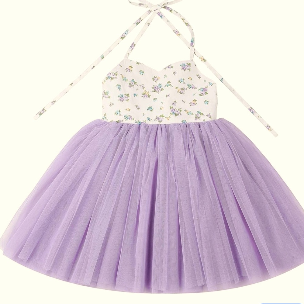 FLOFALLZIQUE Floral Vintage Tulle Twirl Dress NWT